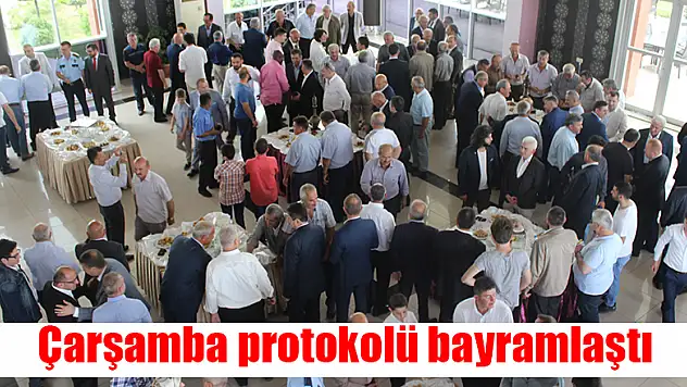 Çarşamba protokolü bayramlaştı