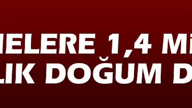 Annelere 1,4 Milyar Liralık Doğum Desteği