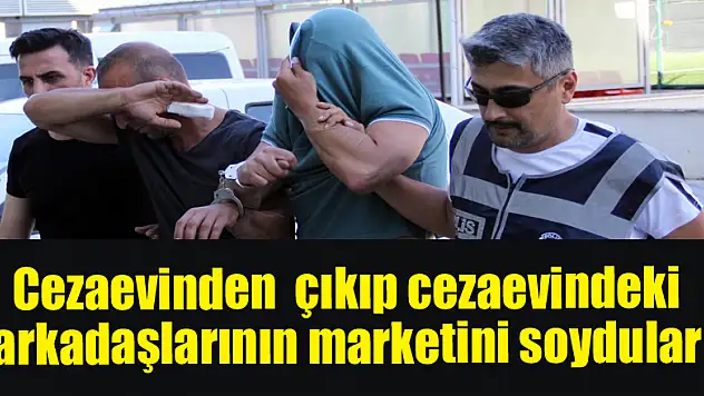 Cezaevinden izinli çıkıp cezaevindeki arkadaşlarının marketini soydular 