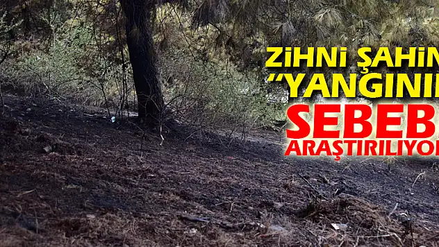 Zihni Şahin: 'Yangının sebebi araştırılıyor'