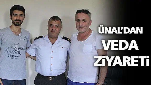 Ünal'dan veda ziyareti
