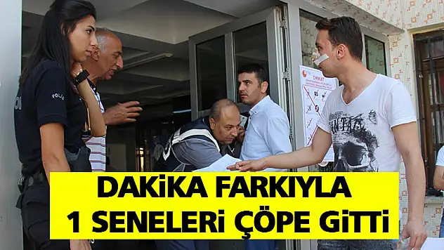 Dakika farkıyla 1 seneleri çöpe gitti