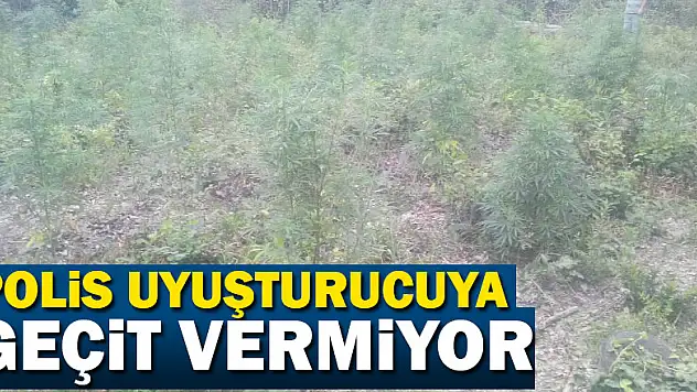 Polis uyuşturucuya geçit vermiyor