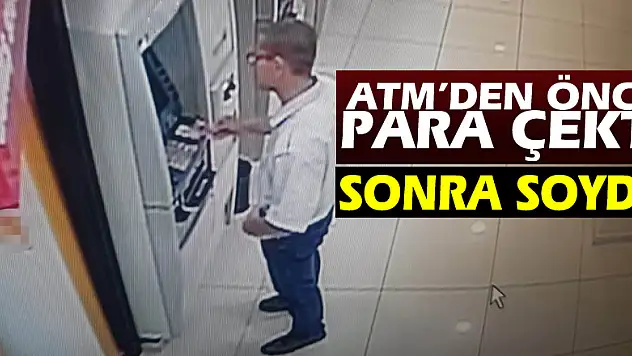 Önce para çekip sonra ATM'yi soyunca yakayı ele verdi