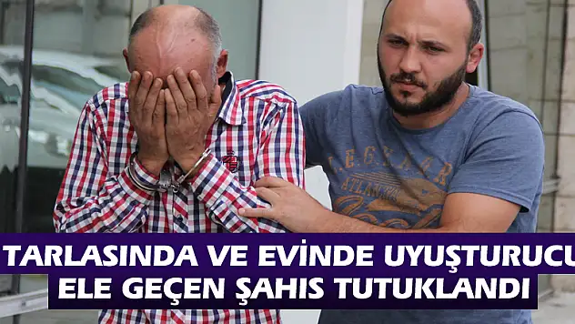 Tarlasında ve evinde uyuşturucu ele geçen şahıs tutuklandı