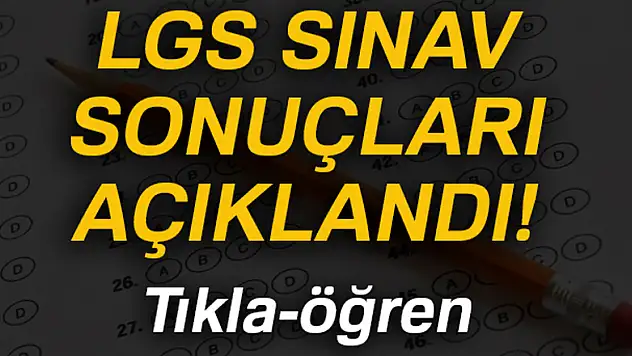 Ortaöğretim kurumlarına yerleştirme sonuçları açıklandı!