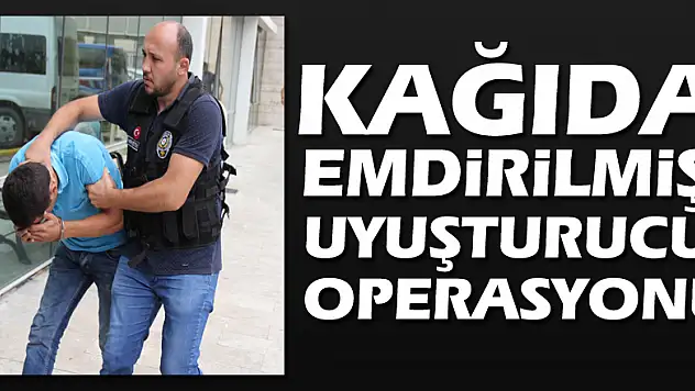 Kağıda emdirilmiş uyuşturucu operasyonu: 3 gözaltı