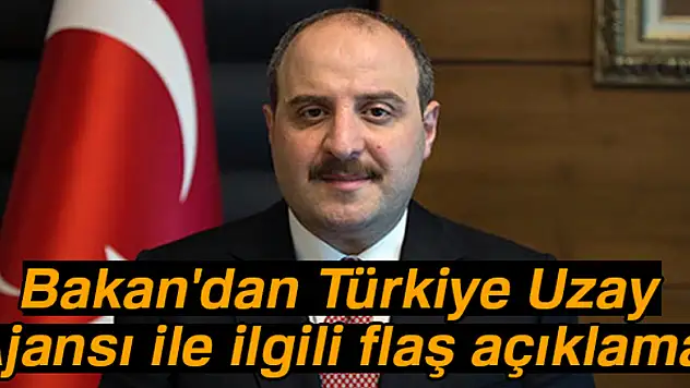 Bakan Varank: 'Türkiye Uzay Ajansı uluslararası ilişkileri yürütecek bir yapıda olacak'