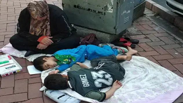 Samsun sokaklarında yürek burkan görüntü