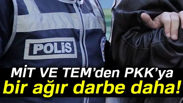 MİT VE TEM'den PKK'ya bir ağır darbe daha
