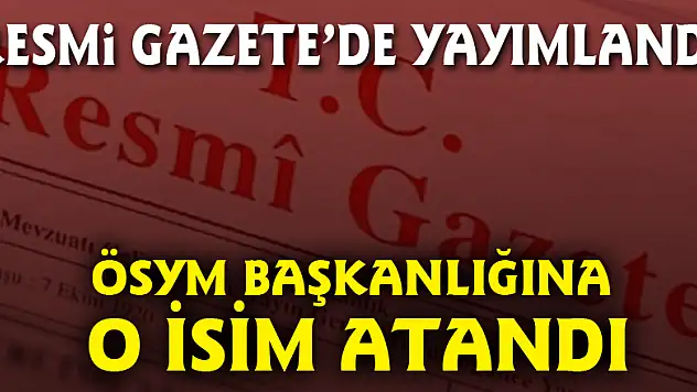ÖSYM Başkanlığına Prof. Dr. Halis Aygün atandı | Halis Aygün kimdir?