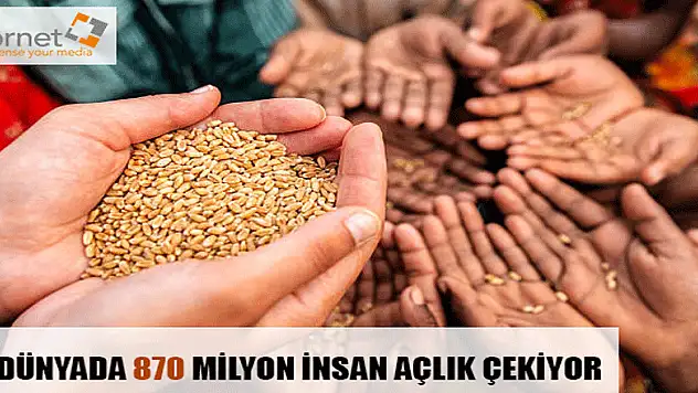 870 MİLYON İNSAN AÇLIK ÇEKİYOR