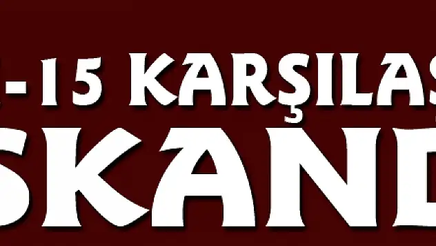 U-15 KARŞILAŞMASINDA SKANDAL!