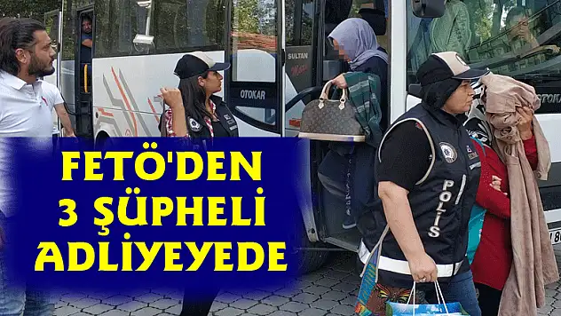 Samsun'da FETÖ'den 3 şüpheli adliyeye sevk edildi 