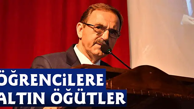 Başkan Şahin'den öğrencilere altın öğütler