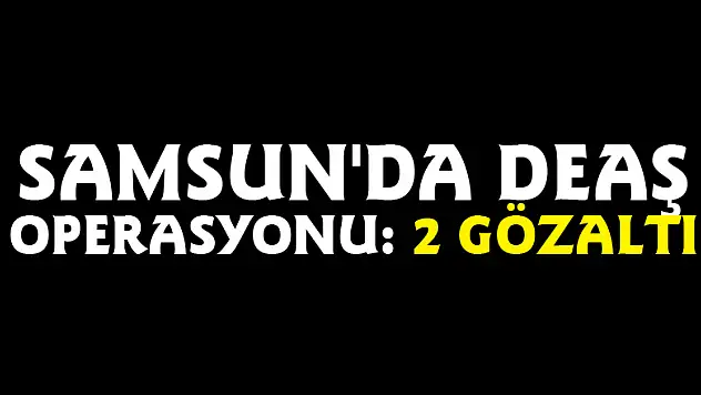 Samsun'da DEAŞ operasyonu: 2 gözaltı