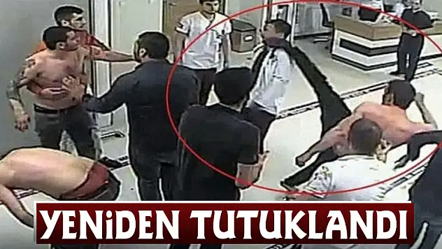 Hastanede doktora uçan tekme atan şahıs yeniden tutuklandı
