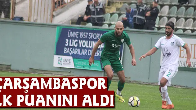 Çarşambaspor ilk puanını aldı