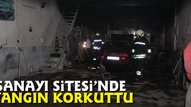 Sanayi Sitesi'nde yangın korkuttu