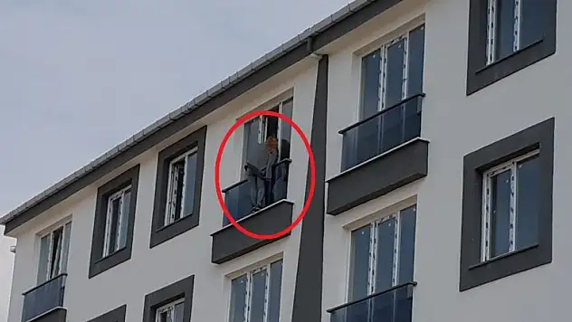 5. katın penceresinde intihar girişimi
