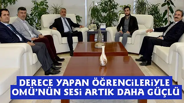 Derece yapan öğrencileriyle OMÜ'nün sesi artık daha güçlü