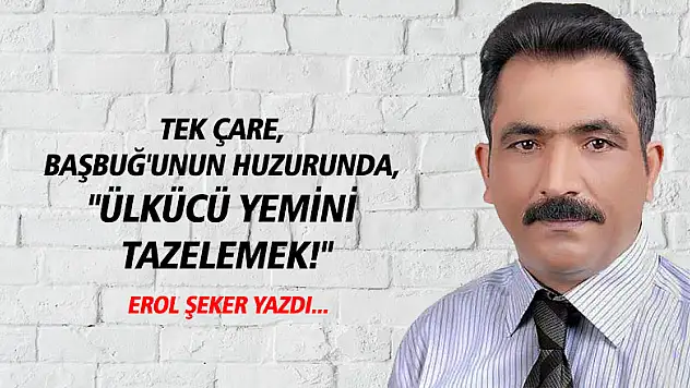 Tek çare, Başbuğ'unun huzurunda, 'Ülkücü yemini tazelemek!'