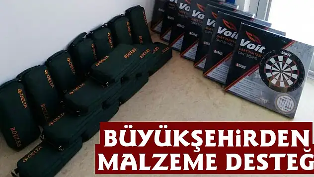 Büyükşehirden malzeme desteği