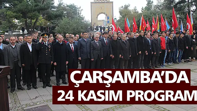 Çarşamba'da 24 Kasım programı