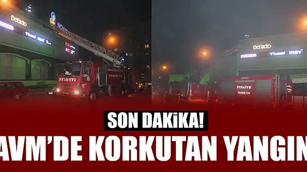 AVM'DE KORKUTAN YANGIN