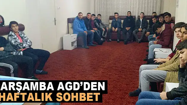Çarşamba AGD'den haftalık sohbet