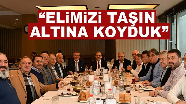 Başkan Zihni Şahin: 'Elimizi taşın altına koyduk'