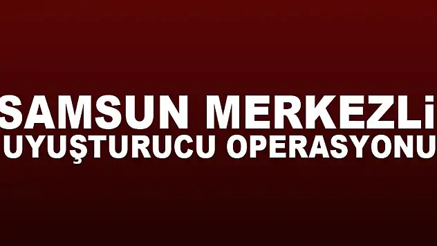Samsun merkezli uyuşturucu operasyonu: 5 gözaltı