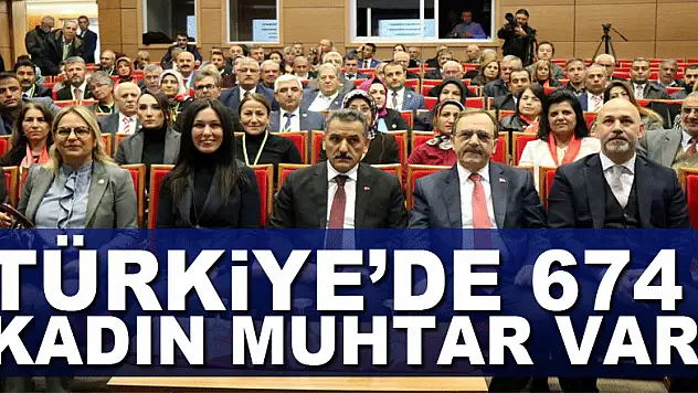 Türkiye'de 674 kadın muhtar var