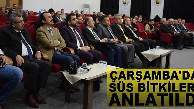 ÇARŞAMBA'DA SÜS BİTKİLERİ ANLATILDI