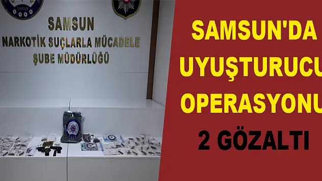 Samsun'da uyuşturucu operasyonu: 2 gözaltı 