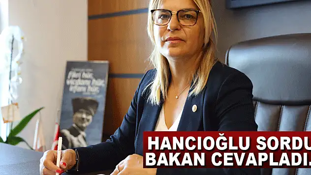 Hancıoğlu sordu bakan cevapladı…