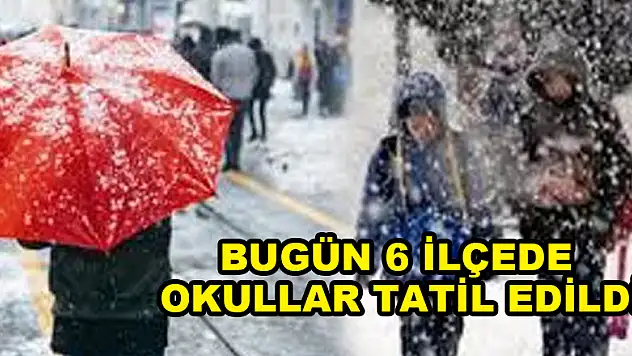 Samsun'da 6 ilçede eğitime 1 gün ara verildi 