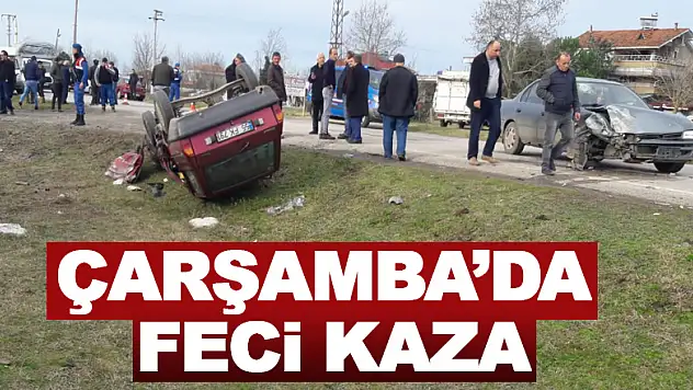 Çarşamba'da feci kaza: 7 YARALI