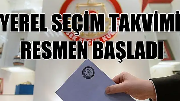 Yerel seçim takvimi resmen başladı