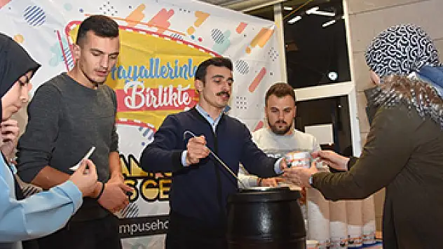 Rektör Bilgiç'le yeni kütüphanede sıcak çorba molası