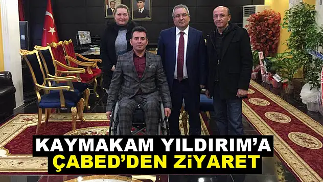 Kaymakam Yıldırım'a ÇABED'den ziyaret