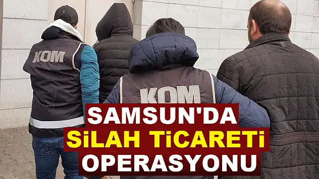 Samsun'da silah ticareti operasyonu: 11 gözaltı