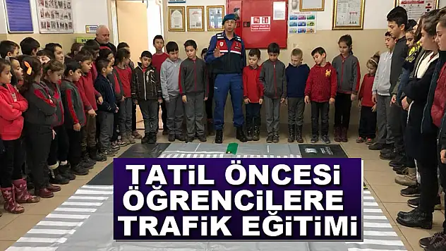Tatil öncesi öğrencilere trafik eğitimi