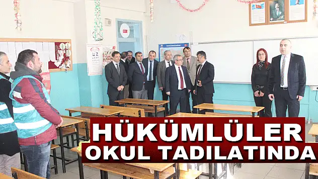 Hükümlüler Okul Tadilatında