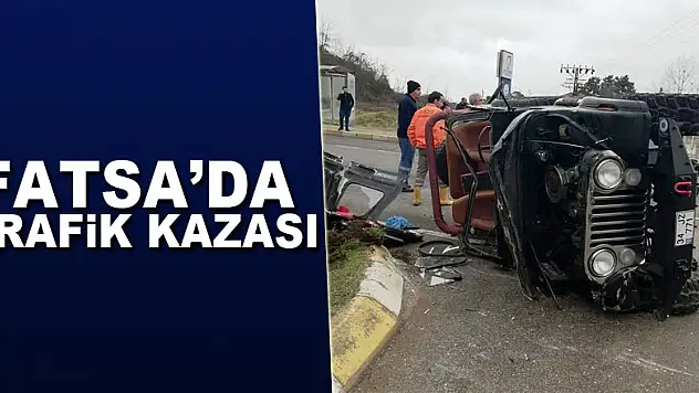 Fatsa'da trafik kazası: 1 yaralı