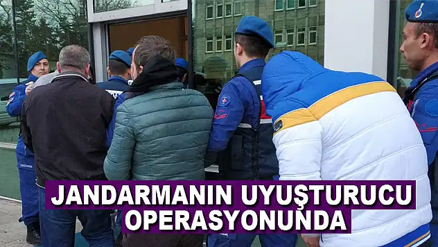 Jandarmanın uyuşturucu operasyonunda 2 tutuklama, 9 adli kontrol