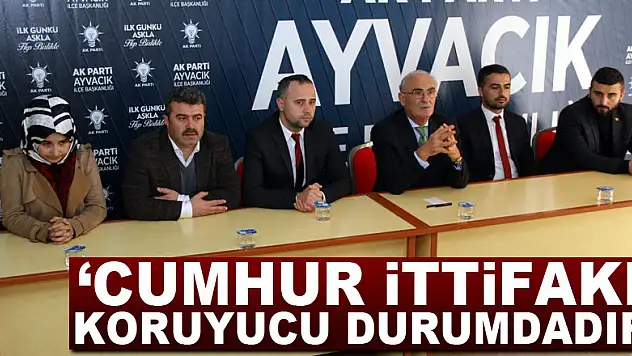'CUMHUR İTTİFAKI KORUYUCU DURUMDADIR'