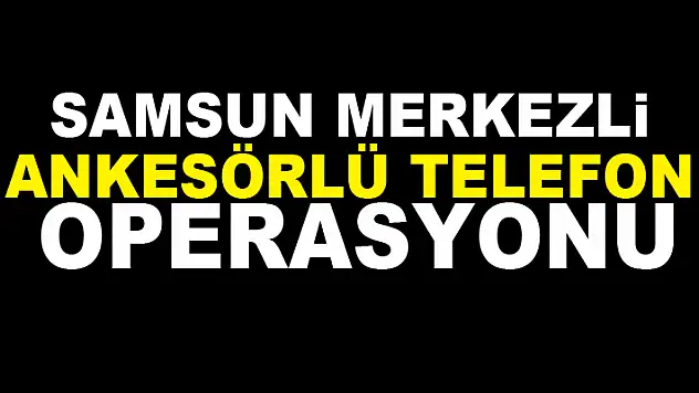 Samsun merkezli ankesörlü telefon operasyonu: 10 gözaltı