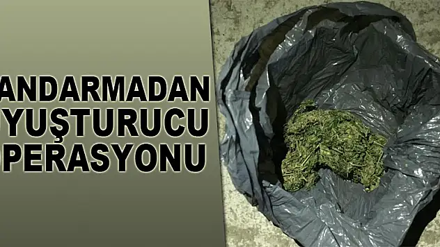 Jandarmadan uyuşturucu operasyonu: 3 gözaltı
