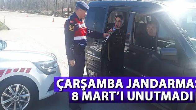 Çarşamba Jandarması 8 Mart'ı unutmadı
